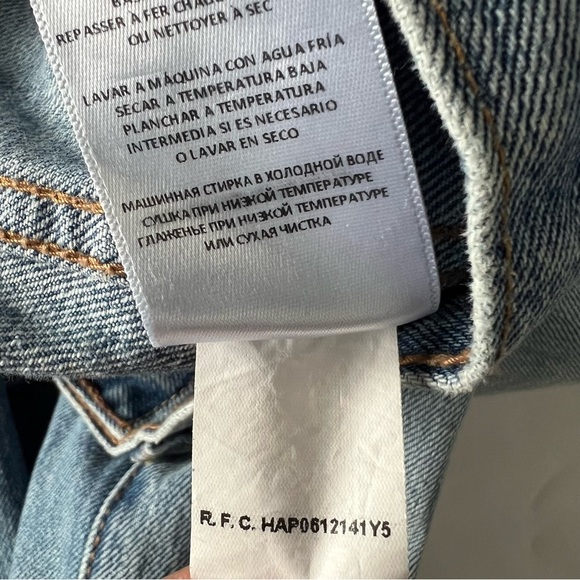 Re/Done 70's Pocket Wide Leg Jeans in Vintage Fade - Picture 7 of 7